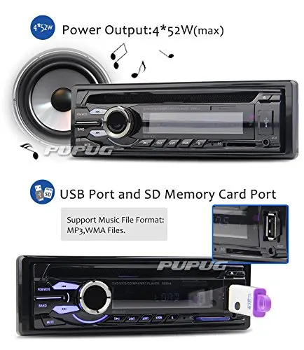 Универсальный одной дин радио dvd usb / SD CD MP3 плеер FM приемник aux in вход с