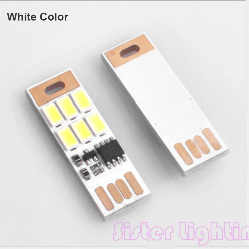 Светодиодный ночник 1 шт. портативный мини светильник с питанием от USB 5 В Вт