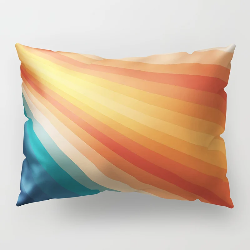 50x30cm Colorful Decorative Cushion Cover Rainbow pillow cover Square Sofa Chair Fashion Pillow Case Home Decor B-067 | Дом и сад