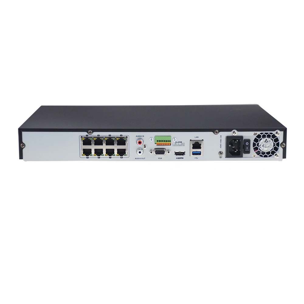 Видеорегистратор сетевой 8 каналов POE NVR 12 МП макс. 2 SATA|Видеорегистратор для