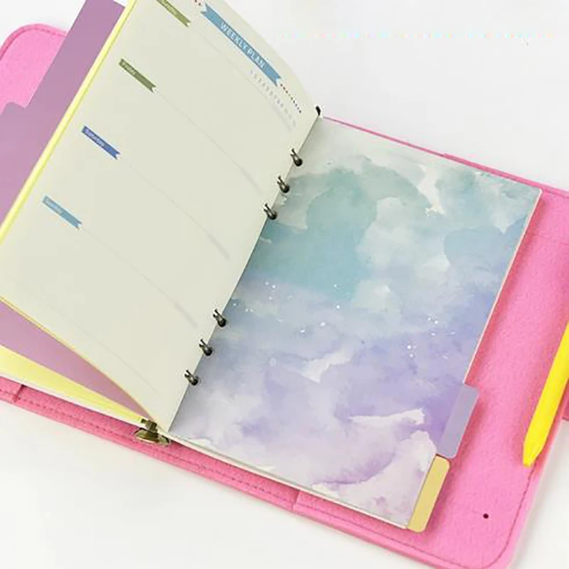 Индекс для блокнота на спирали 5 листов 6 отверстий|notebook 17|notebook ringnotebook web |