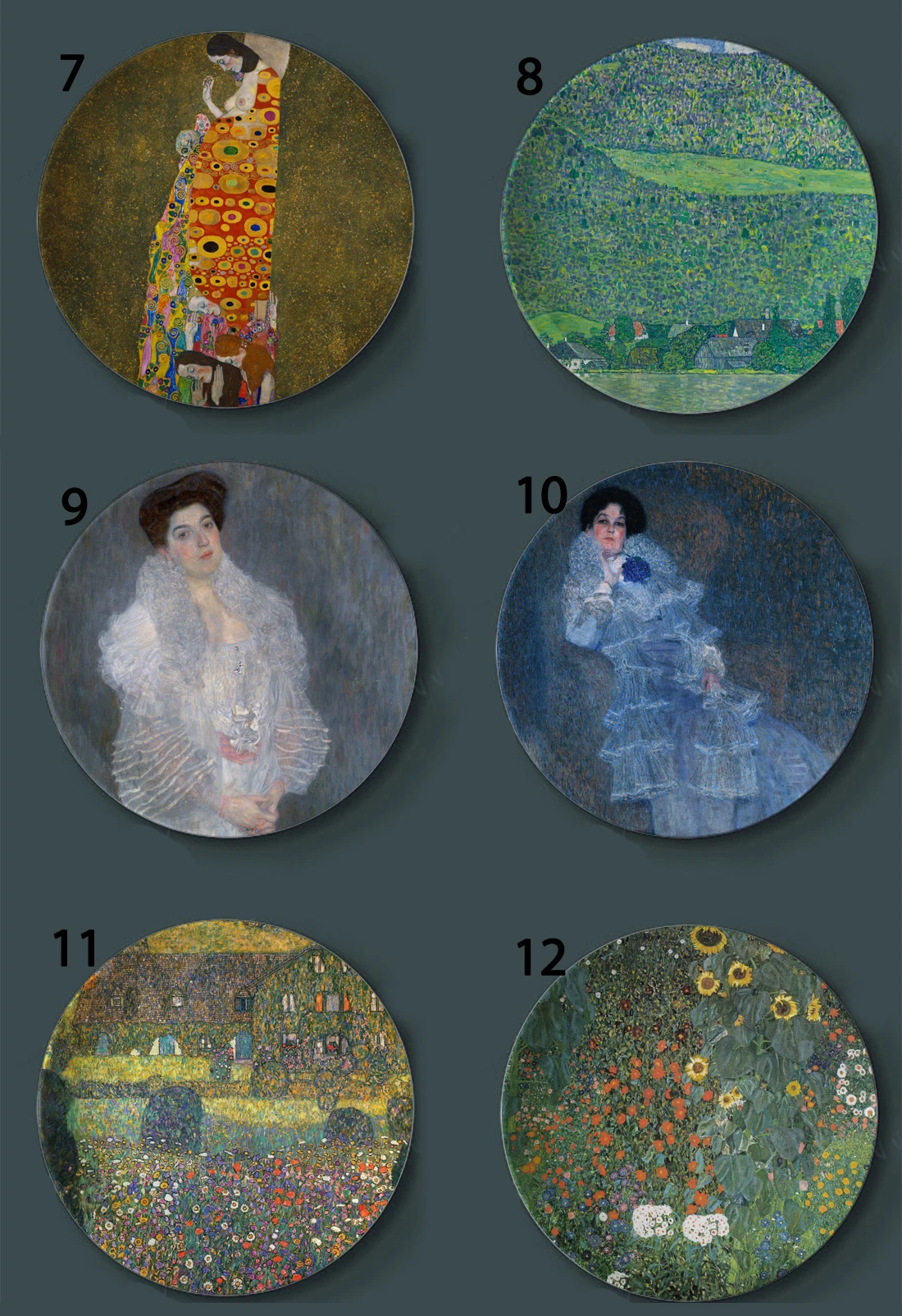 Классические декоративные тарелки Klimt Rubens Керамические домашние художественные