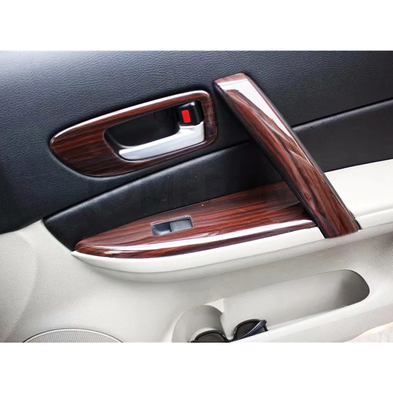 TOMEFON для Mazda 6 от 2006 до ABS деревянная краска для межкомнатных дверей панель передняя AC вентиляционная средняя подлокотник коробка Задняя накладка Стайлинг