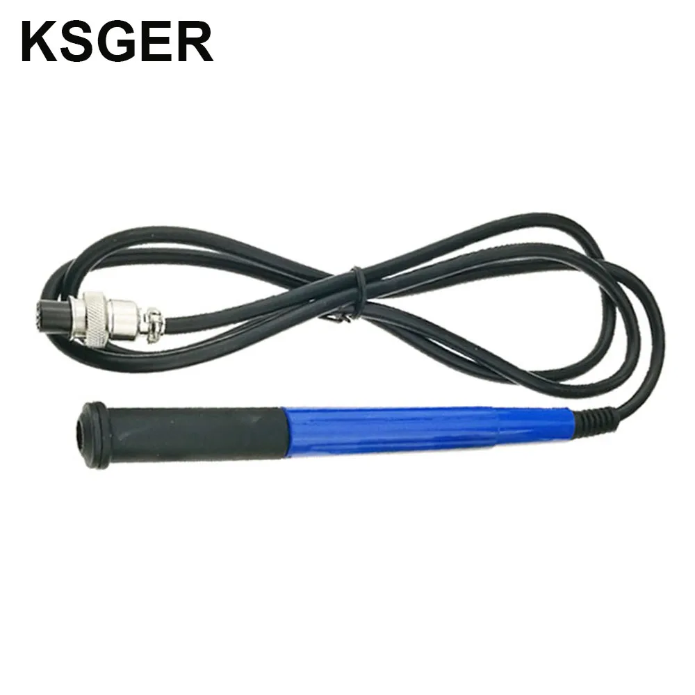 handle 2 KSGER 9501 алюминиевый сплав нержавеющая сталь паяльная ручка паяльник для V2.1S STM32 OLED цифровой контроллер температуры - Цвет: handle 2