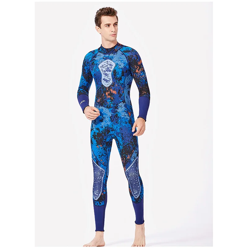 Mens spearfishing 3mm wetsuits Camouflage neoprene one piece free diving suits | Спорт и развлечения