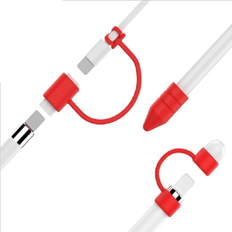 Антирр для Apple Pencil cap Holder Nib Sleeve Case мягкий силиконовый защитный чехол с защитой от потери Соединительный ремешок для iPad Pro Pencil