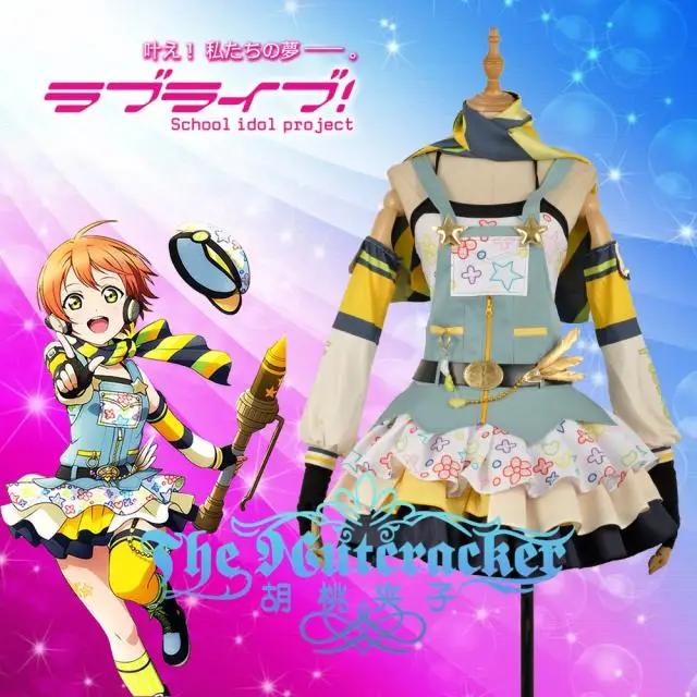 

Anime!Lovelive Crayon/Painter Awakening Hoshizora Rin Dress Cosplay Costume Custom-made For Women Free Shipping
