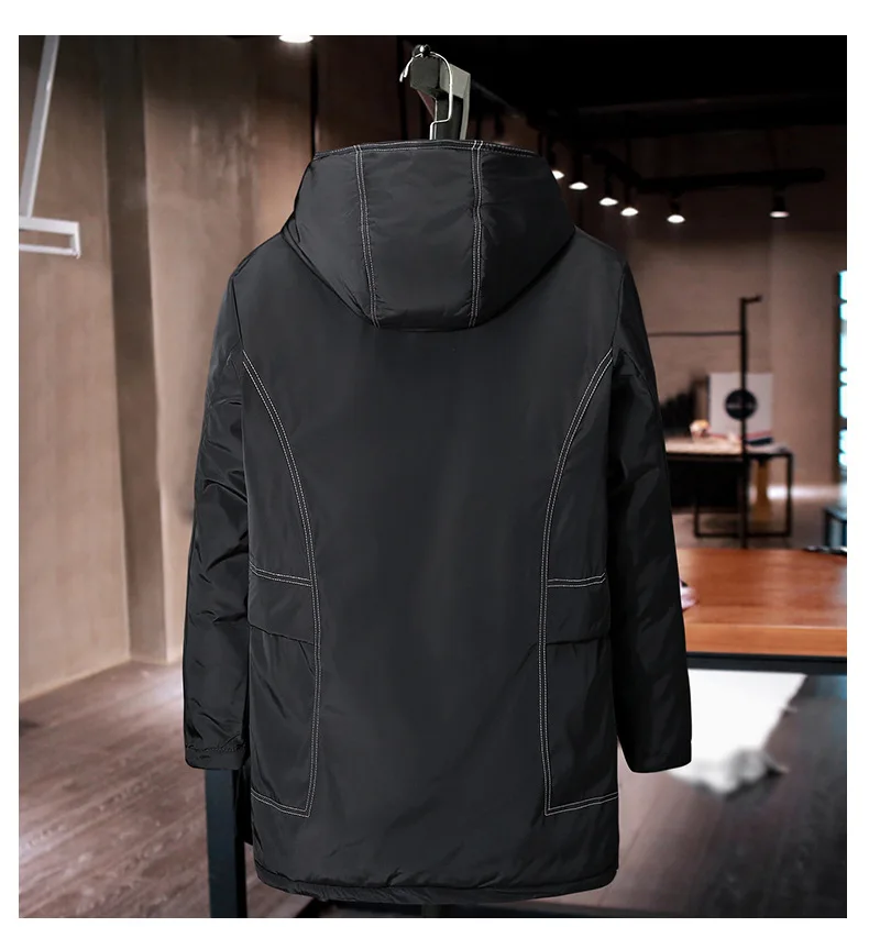 Большие размеры 4XL 5XL 6XL 7XL 8XL 9XL зимние куртки больших размеров Мужская парка 155 |