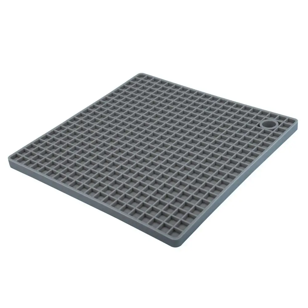 Gray 1 шт изоляционный коврик силиконовая сотовая квадратная Нескользящая Подставка Для Сковороды коврик держатель для горшка коврик подставка для горшка коврик для горшка чашка чаша кастрюля* D - Цвет: Gray
