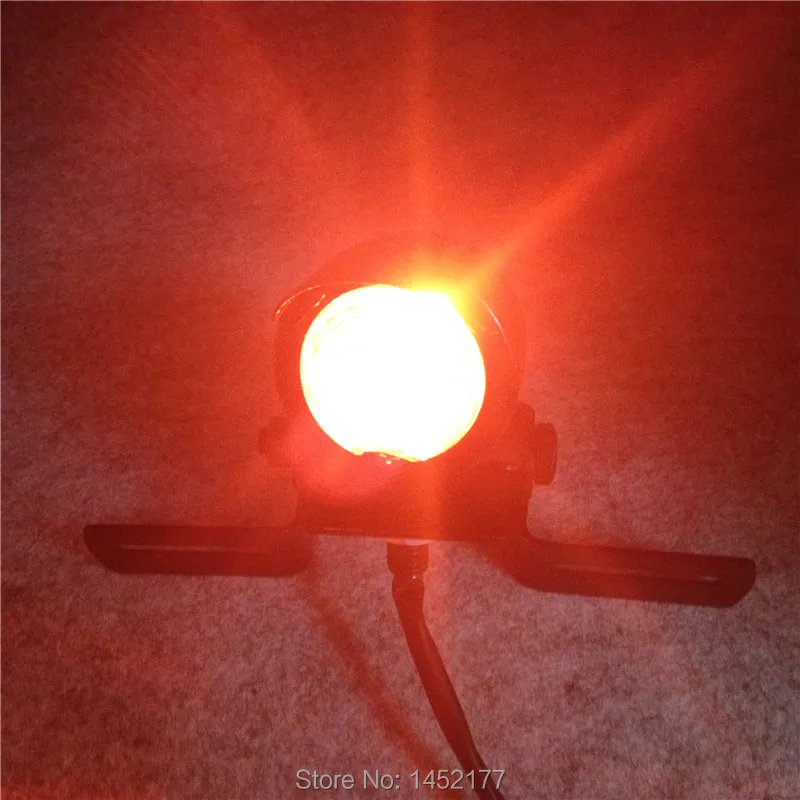 Yecnecty хром/черный Универсальный мотоциклетный тормозной задний фонарь