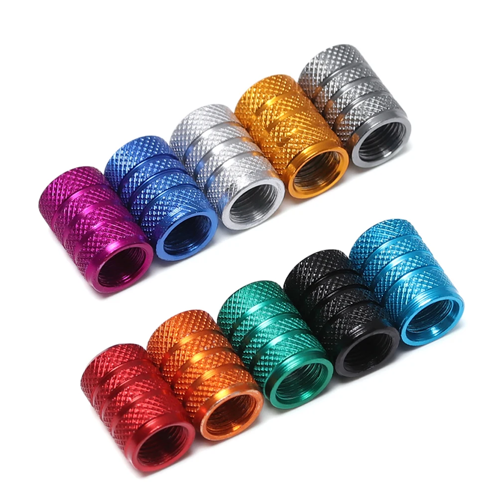 

2021 4PC Universal Dustproof Aluminium Alloy Bicycle Cap Wheel Tire Covered Car Truck Tube Tyre Bike Accessories 10 Colors