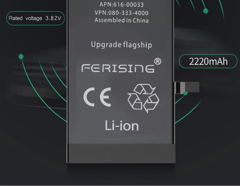2200 мАч/3500 мАч батарея для iPhone 6 6plus 4S FERISING Высокая емкость Телефона полимерная внутренняя сменная батарея батареи 6plus