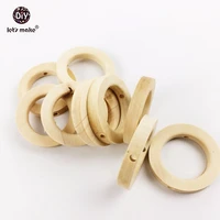 lets make wooden teether baby toys 100pcs wood diy crafts for baby nursing necklace baby teether wooden rings