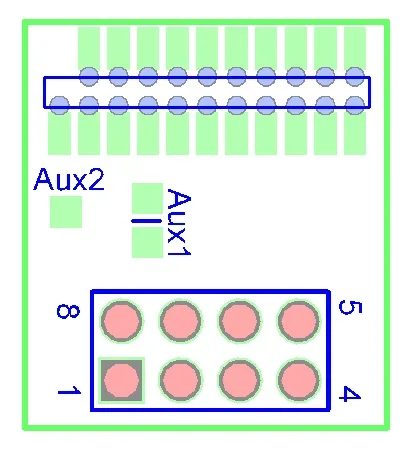 10 шт. DCC 21pin до 8pin адаптер/конвертер. Для locos с 21-контактный розетки для того, чтобы использовать в 8-pin декодер 860004/LaisDcc бренд