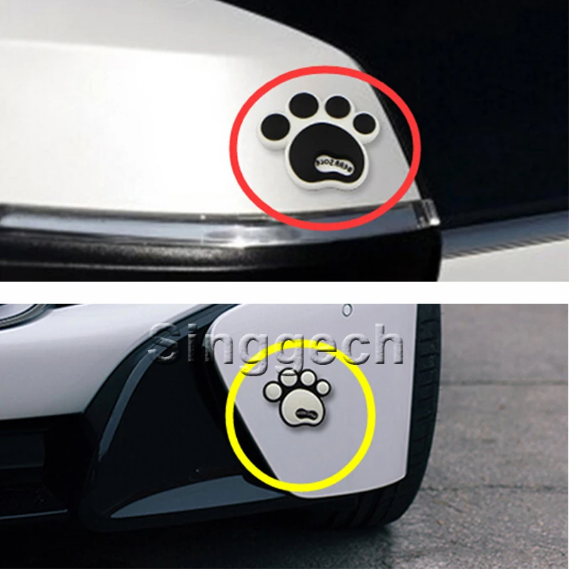 ZD 4x Foot prints Car Styling Sticker for BMW Toyota Ford Renault Opel Kia VW Honda Mercedes Audi Mazda Peugeot Automobiles | Автомобили и