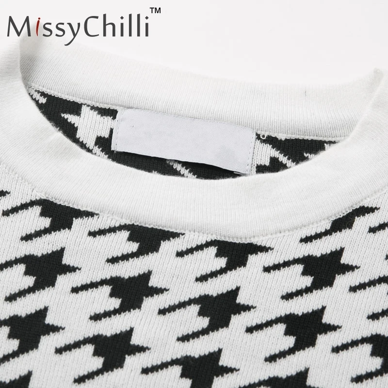 Женский вязаный Пушистый свитер MissyChilli зимний мягкий укороченный с круглым