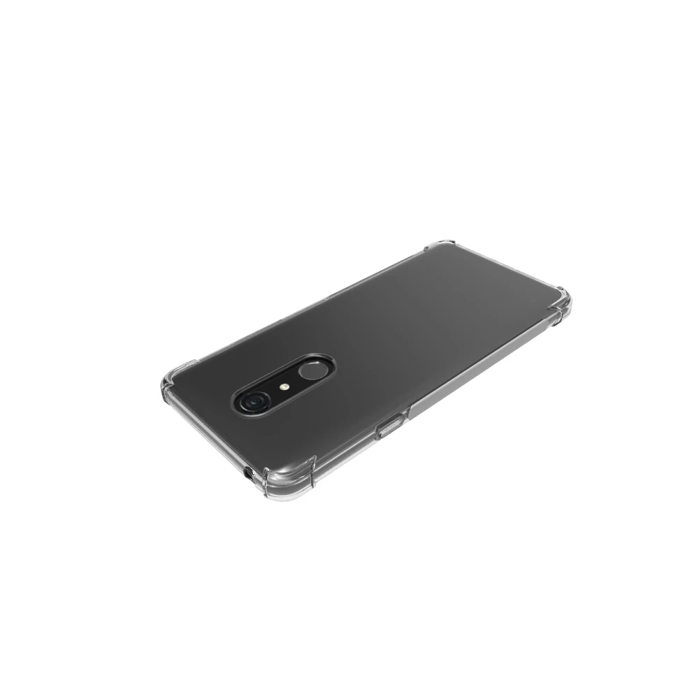 Для LG Q9 и G7 Fit чехол + прозрачное закалённое стекло Мягкие TPU Тонкий геля защиты