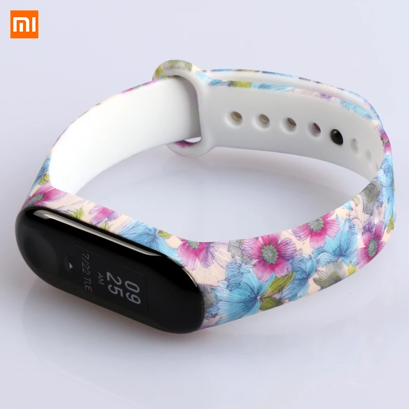 Спортивный фитнес-браслет для Xiaomi mi, ремешок 3, силиконовый ремешок mi, Модный милый сменный ремешок для mi Band 3