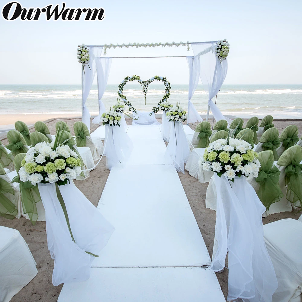 OurWarm 100 ярдов 15 см Тюль в рулонах для свадьбы Декорации, свадебное украшение рулон ткани ремесло Открытый церемония день рождения принадлежности