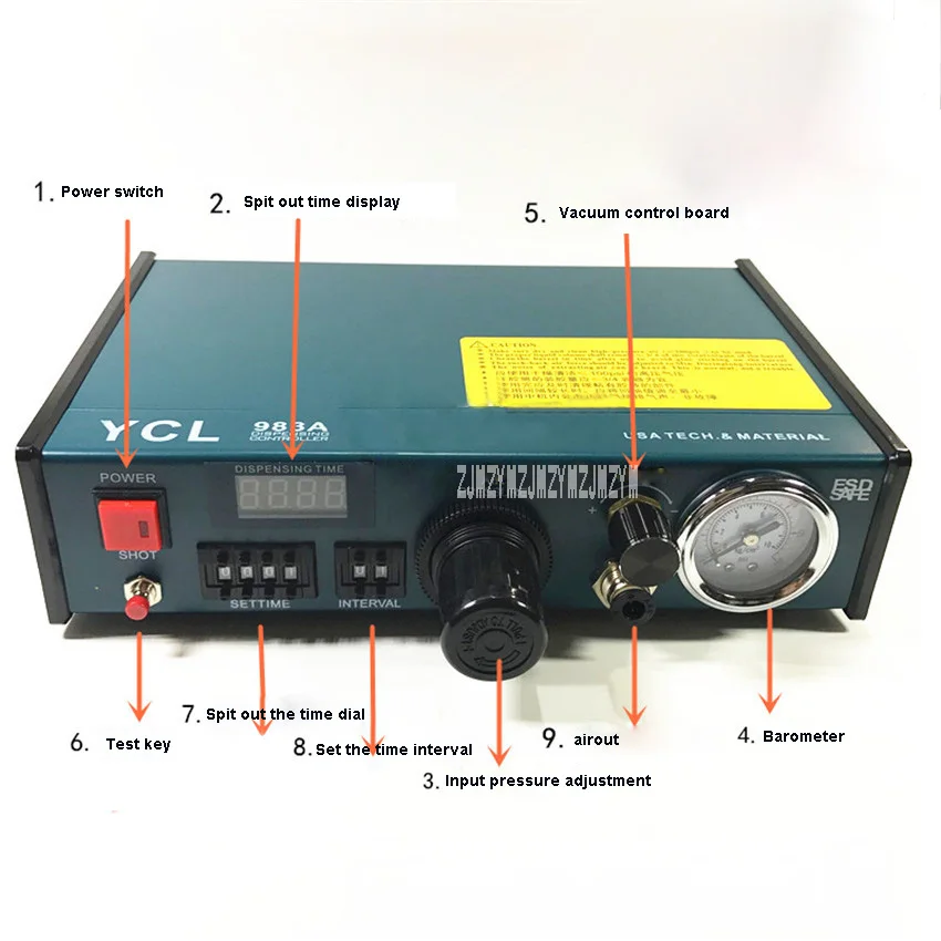 

New Arrival CNC Dispenser YCL-983A 220V/110V,50Hz/60Hz, Digital Automatic Dispenser 0.05MPa - 0.99MPa, 0.0001ml, 800 times/min