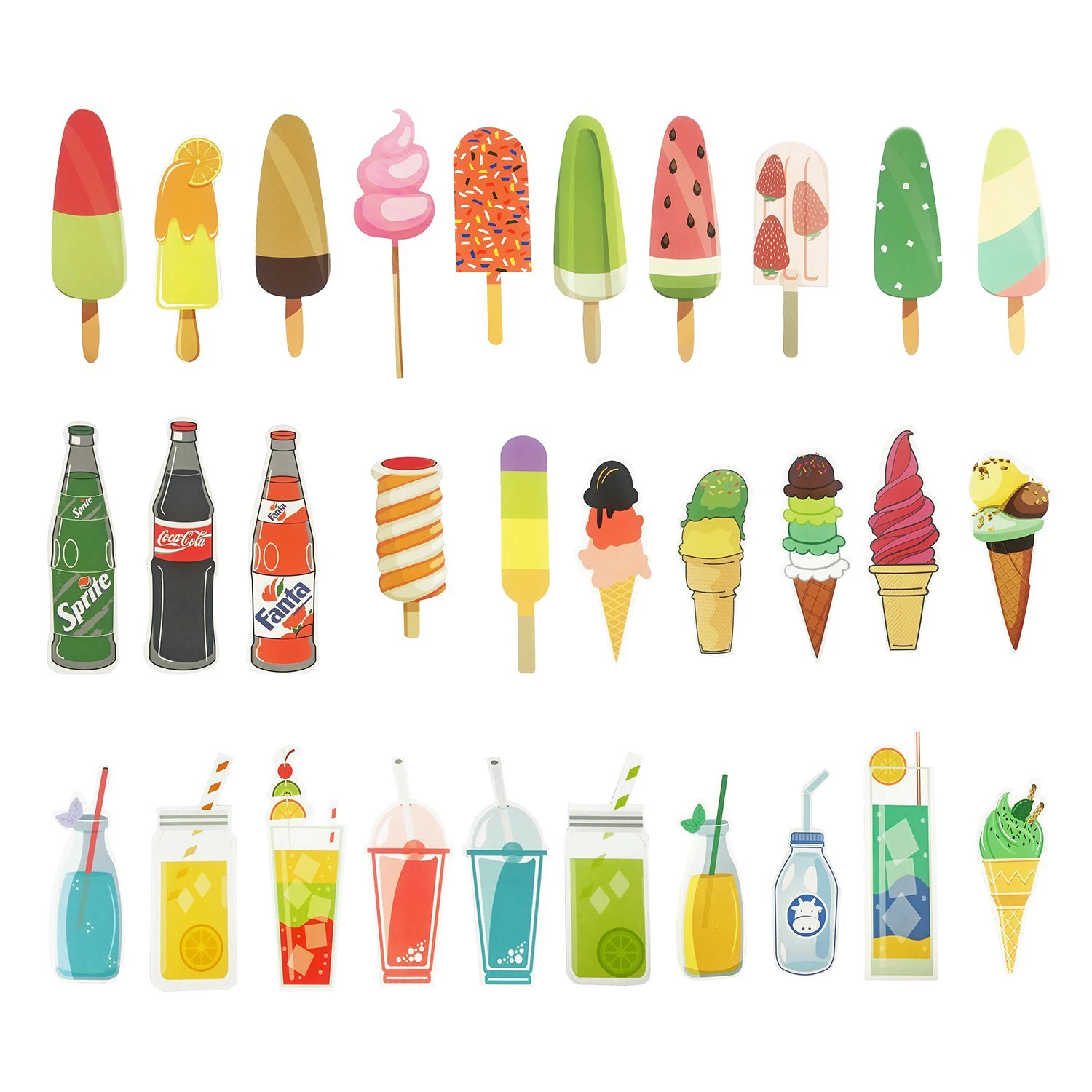 

BGCS-Hand-painted Style Design Bookmarks 30pcs SWeet Summer