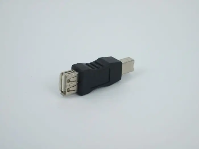 200 шт./лот USB 2 0 Тип A гнездо к B штекер расширение принтера адаптер конвертер |