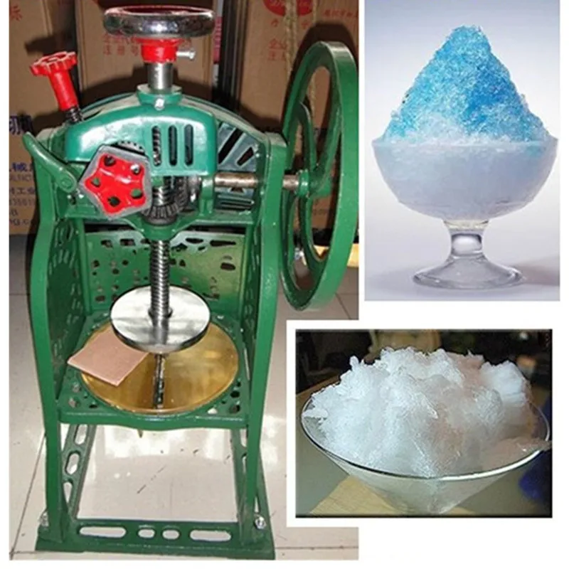 Hand-operated ice crusher shaved machine block shaving | Бытовая техника