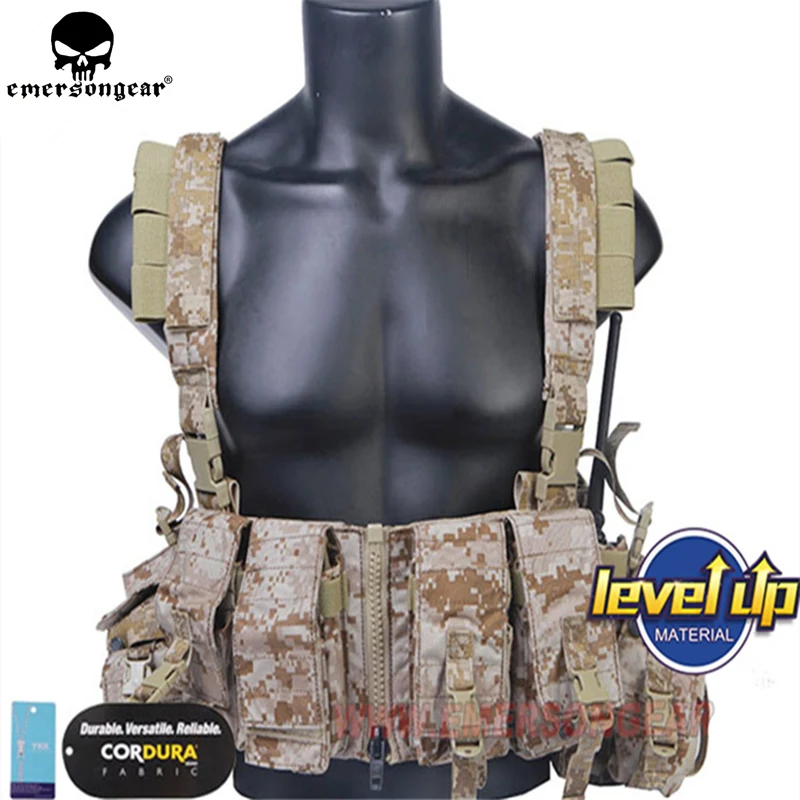 Navy Seals Tactical LBT-1961A-R Load Bearing Chest Rig Multicam Tropic LBT 1961A R Carrier Vest w/ Zipper & M4 Magazine Mag