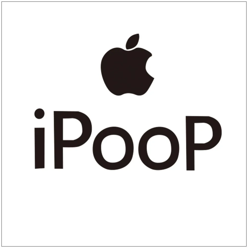 Бесплатная доставка наклейки Ipoop унитаз Декор Diy Съемная Виниловая наклейка для