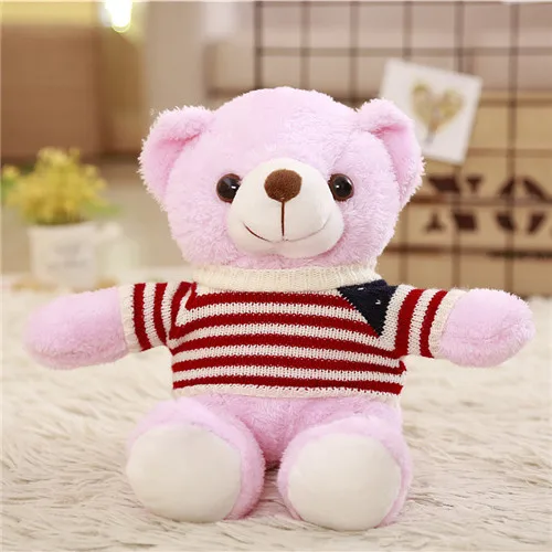 LYDBAOBO 1 шт., 30 см, Kawaii, плюшевый мишка, плюшевая кукла, милый медведь, кукла, игрушка, плюшевый мишка, игрушка для детей, подарок на день рождения - Цвет: pink wear