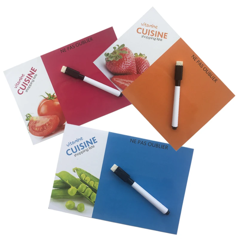 Печатная сухая стираемая Гибкая магнитная доска для овощей и фруктов/доска