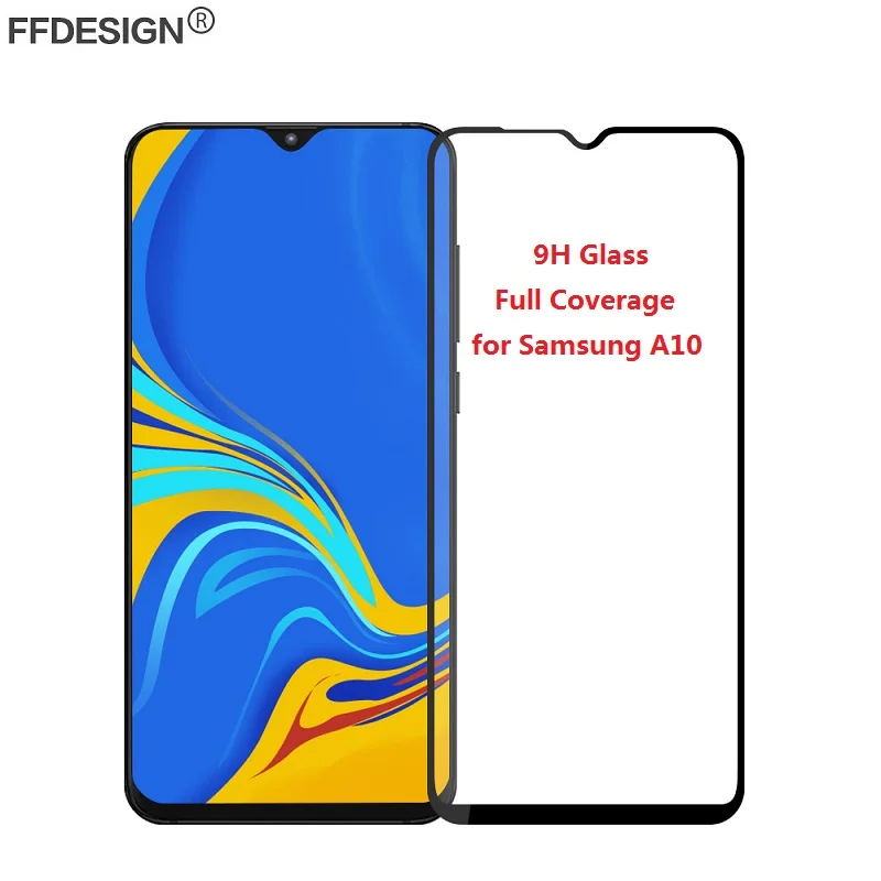 Полное покрытие закаленное стекло для Samsung Galaxy A10 Защита экрана защитная пленка