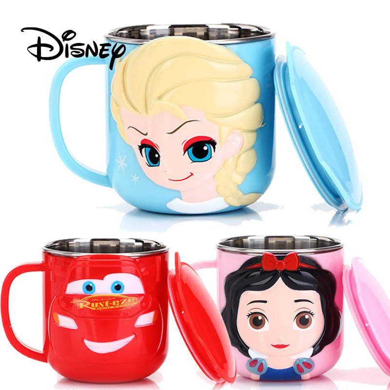 Disney кружки из нержавеющей стали Микки Маус Детская кружка для кормления дети