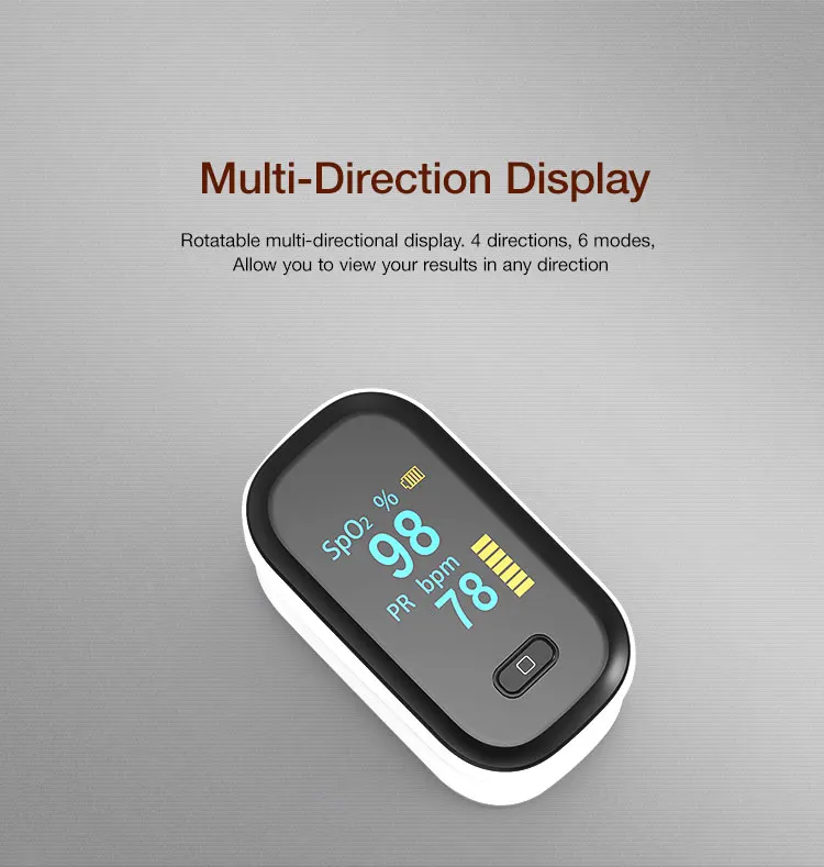 Portable Finger Pulse Oximeter Oximetro De Dedo Saturatiemeter Measure Blood Oxygen Monitor Spo2 OLED Saturometro Pulsioximetro