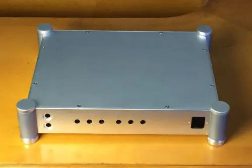 B-051 CNC все алюминиевый корпус шасси в корпусе коробка для DIY аудио усилитель мощности 430 мм* 84 мм* 320 мм 430*84*320 мм