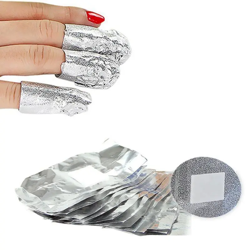 100 шт. алюминиевая фольга для ногтей | Красота и здоровье