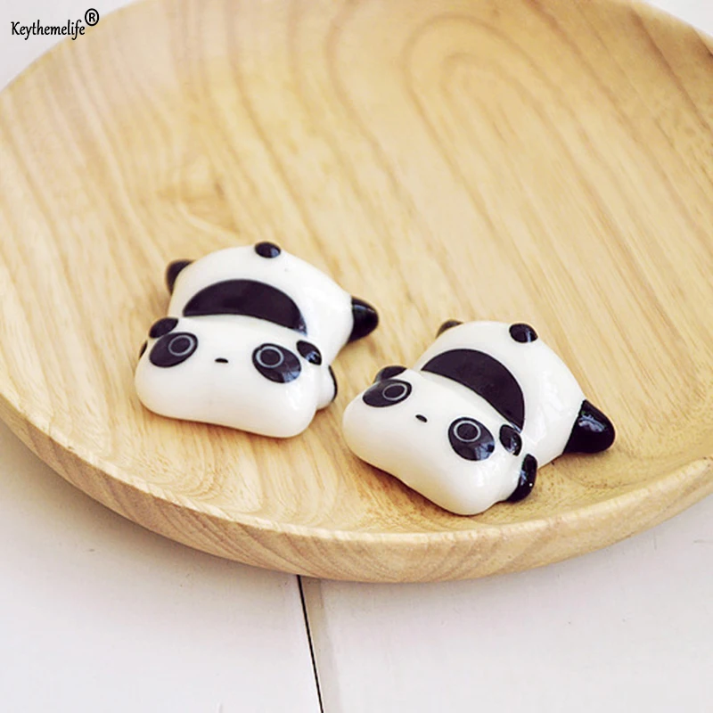 4 шт Супер милые панды держатель палочек для еды в виде стенд Керамика палочки