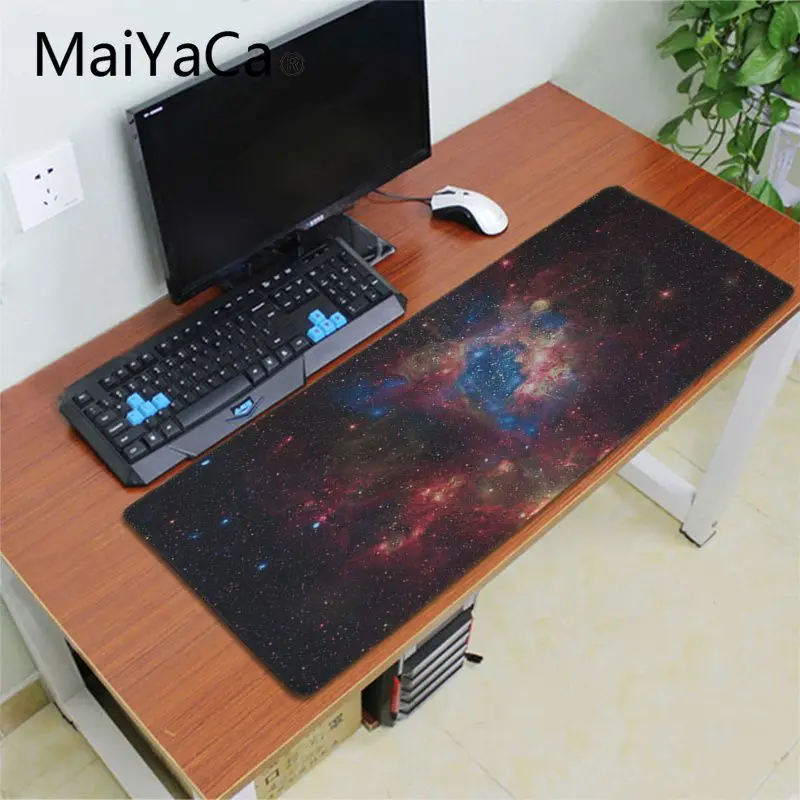 MaiYaCa Galaxy Красочные звездное небо неповторимый Настольный коврик игровой для мыши