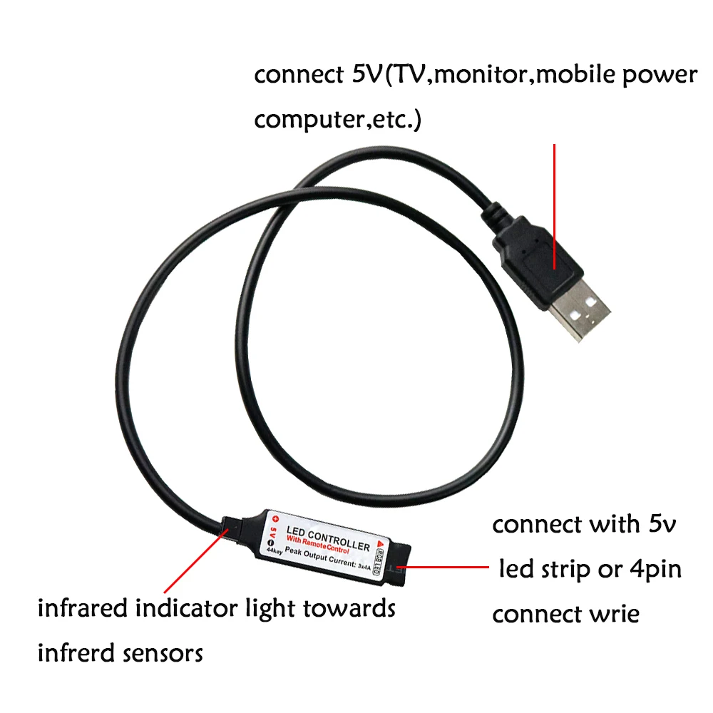 Пульт дистанционного управления для светодиодной ленты RGB 3528 5050 smd 0 5 м в