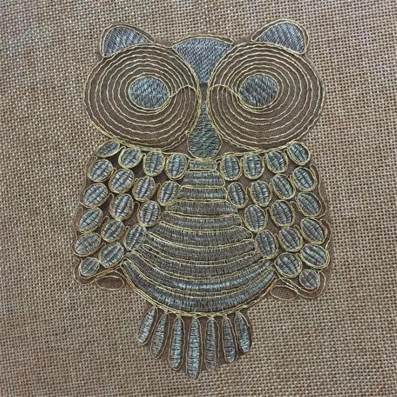 Одежда для женщин и мальчиков вышивка заплатка 26 см Ночная Сова железные нашивки