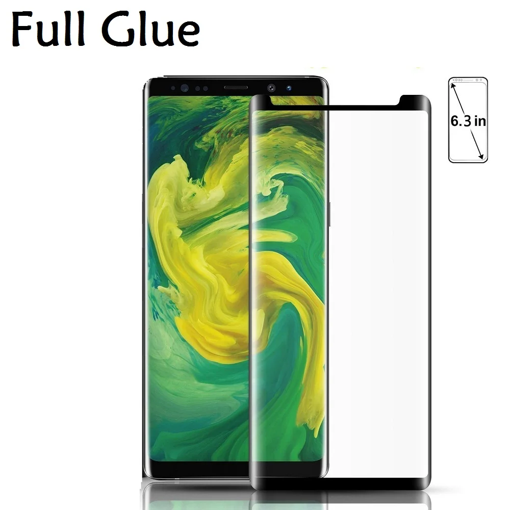 3D изогнутое прозрачное закаленное стекло с полным покрытием клея для SAMSUNG S8