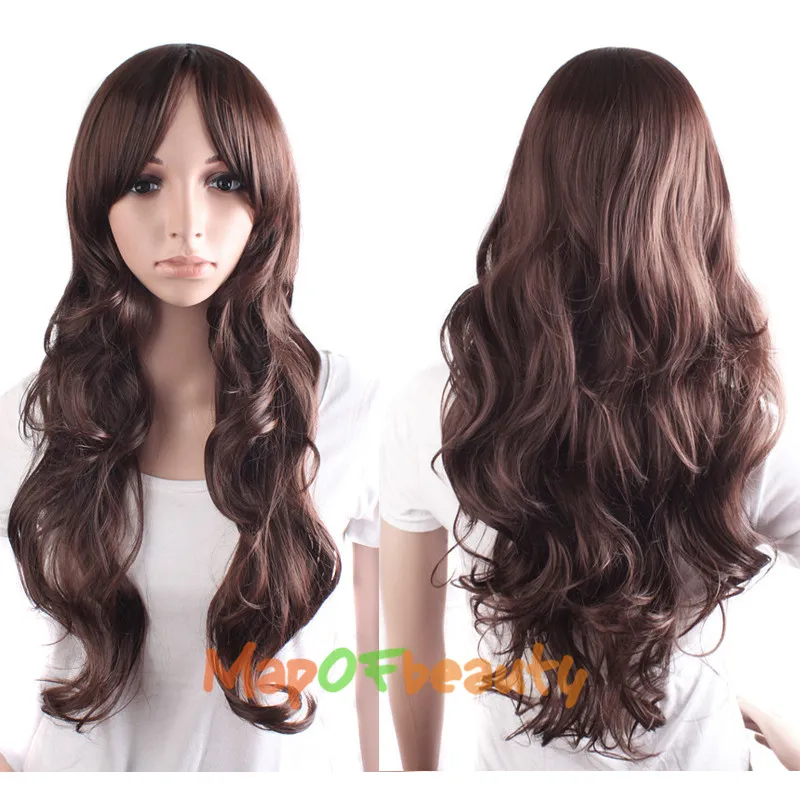 MapofBeauty 24 дюйма длинные глубокие волнистые вьющиеся натуральные парики для