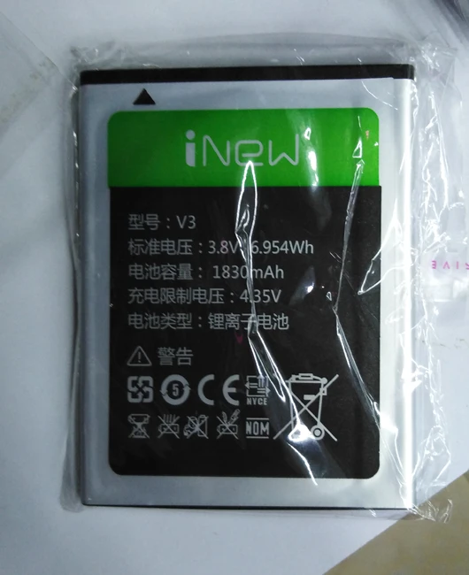 Много INEW V3 1830mHA Батарея для 5,0 дюйма INEW V3 MTK6589T 1280*720 HD quad-core смартфонов