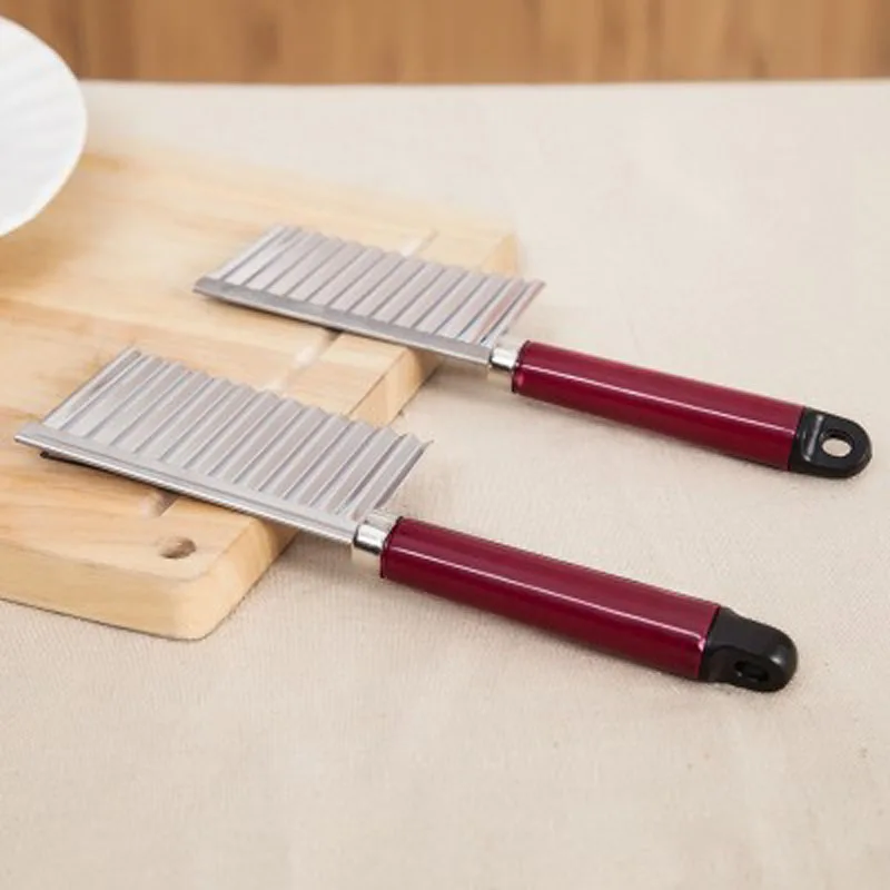 Нож для волнистой нарезки картофеля кухонный гаджет овощей и фруктов Режущий