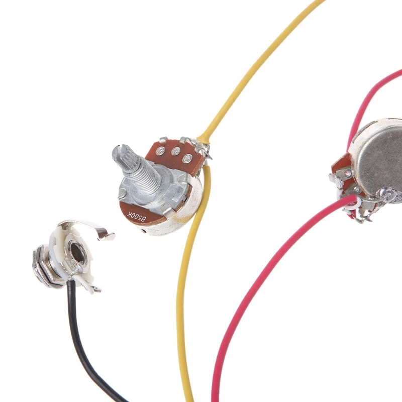 LP Electric Guitar Wiring Harness Kit 3 Way Toggle Switch 2 Volume Tone Jack | Спорт и развлечения
