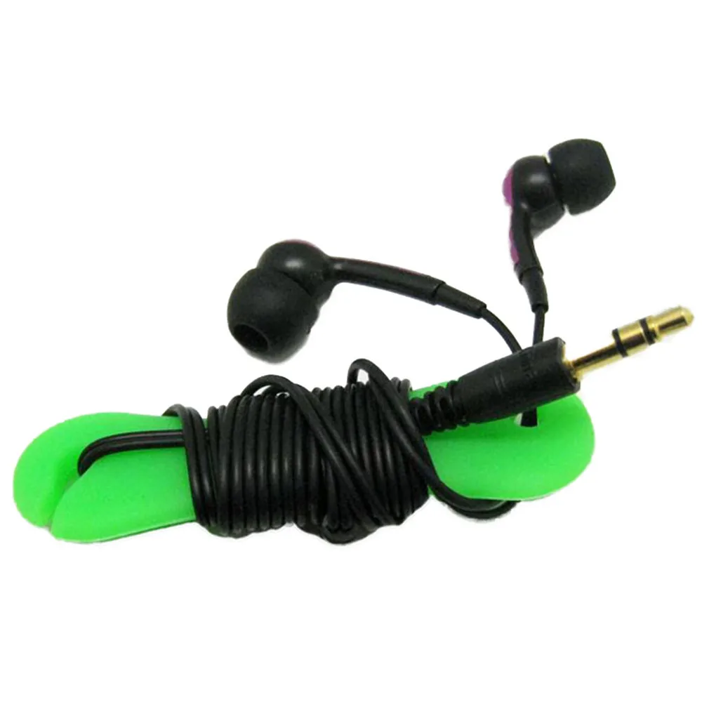 3pcs Bone Shape Design Cable Winder Earphone Protector Desk Set USB CableWire Organizer Cable Holder School Office Accessories