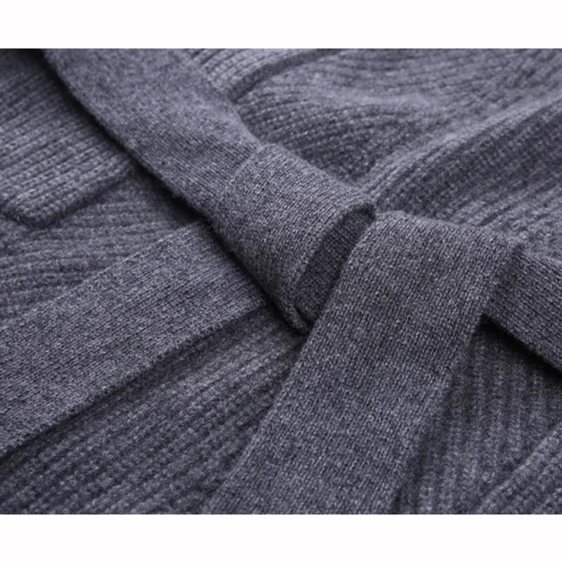 Женское кашемировое платье свитер до колен с поясом|dress vestidos|sweater dressstyle dress |