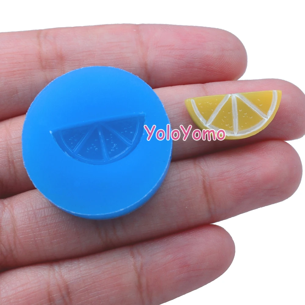 S046YL 19.2mm Orange Slice Silicone Mold - Fruit Oven Safe Fondant Craft Cake Decorating Resin DIY Handmade Candy | Дом и сад