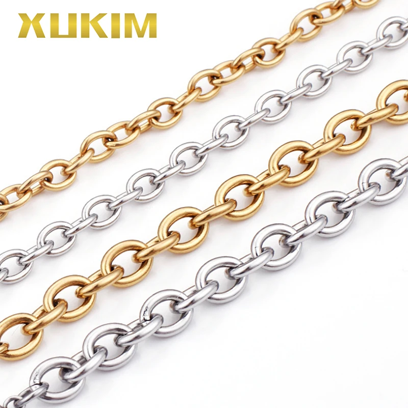 XCN215 Xukim Золотая цепь из нержавеющей стали модное женское ключичное ожерелье в