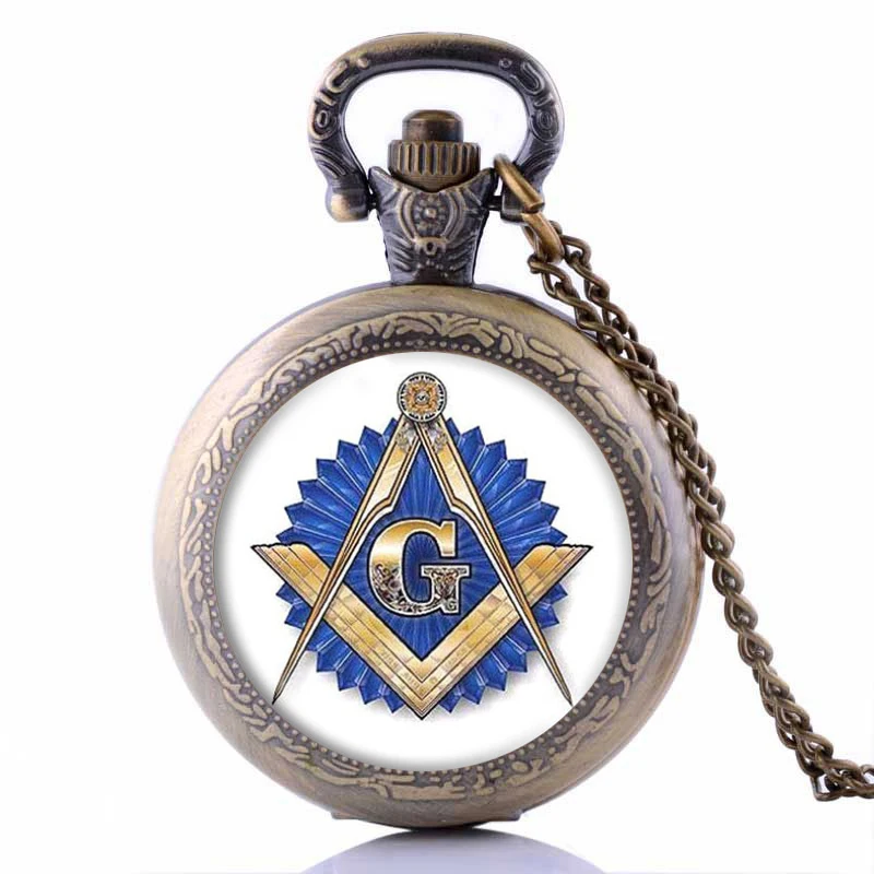 Masonic Free-масон масонство дизайнерские карманные часы ожерелье с длинной цепочкой
